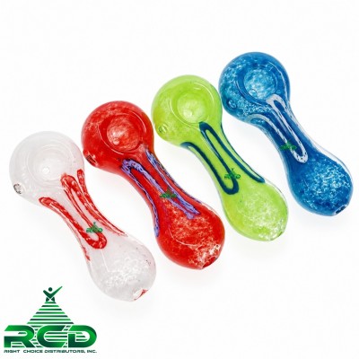 GLASS PIPE FLAT MOUTH FRIT & COLOR ROD ASST COLOR GP2771 1CT